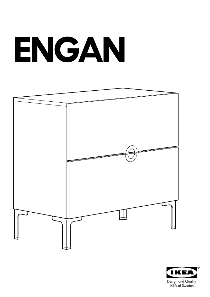 Page 1 of the manual User Manual Ikea ENGAN (2 drawers)