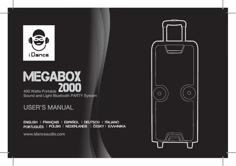 First page image of the manual for Megabox 2000