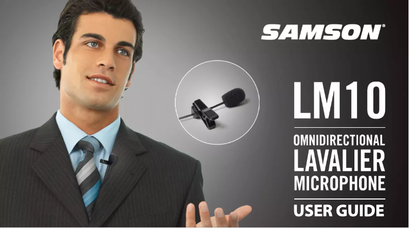 Page 1 of the manual User Manual Samson LM10