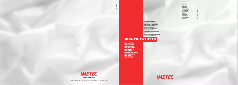 Page 1 of the manual User Manual Imetec Dolcevita CH4