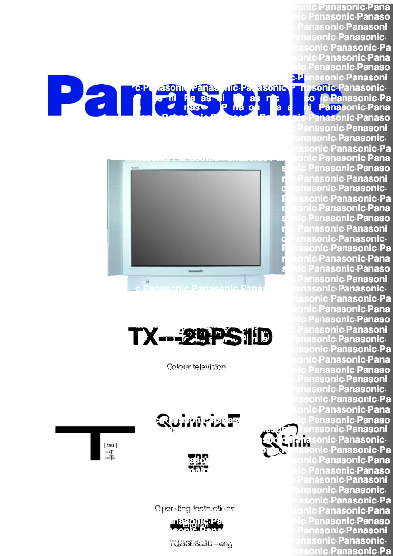 First page image of the manual for TX-29PS1D
