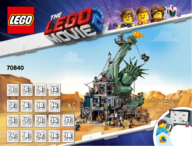 Page 1 of the manual User Manual Lego The Movie 2 70840