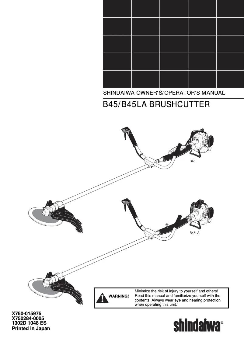 First page image of the manual for B45