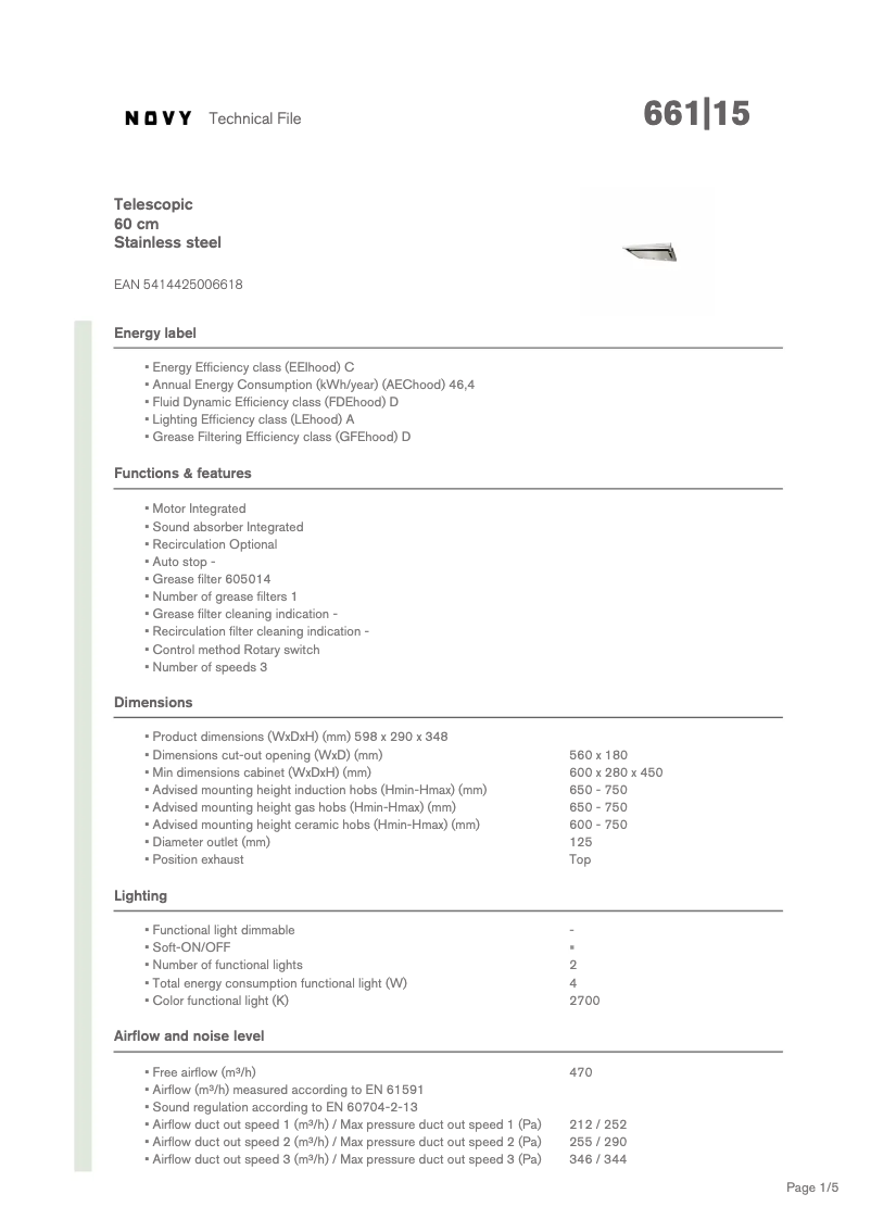 First page image of the manual for Telescopic Glass 661
