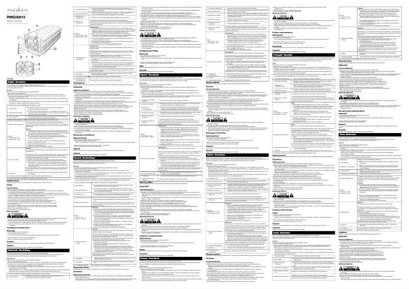 First page image of the manual for PIMS250012