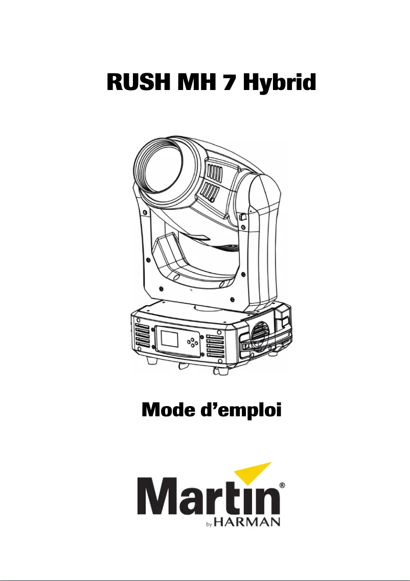 Page 1 of the manual User Manual Martin Rush MH 7 Hybrid