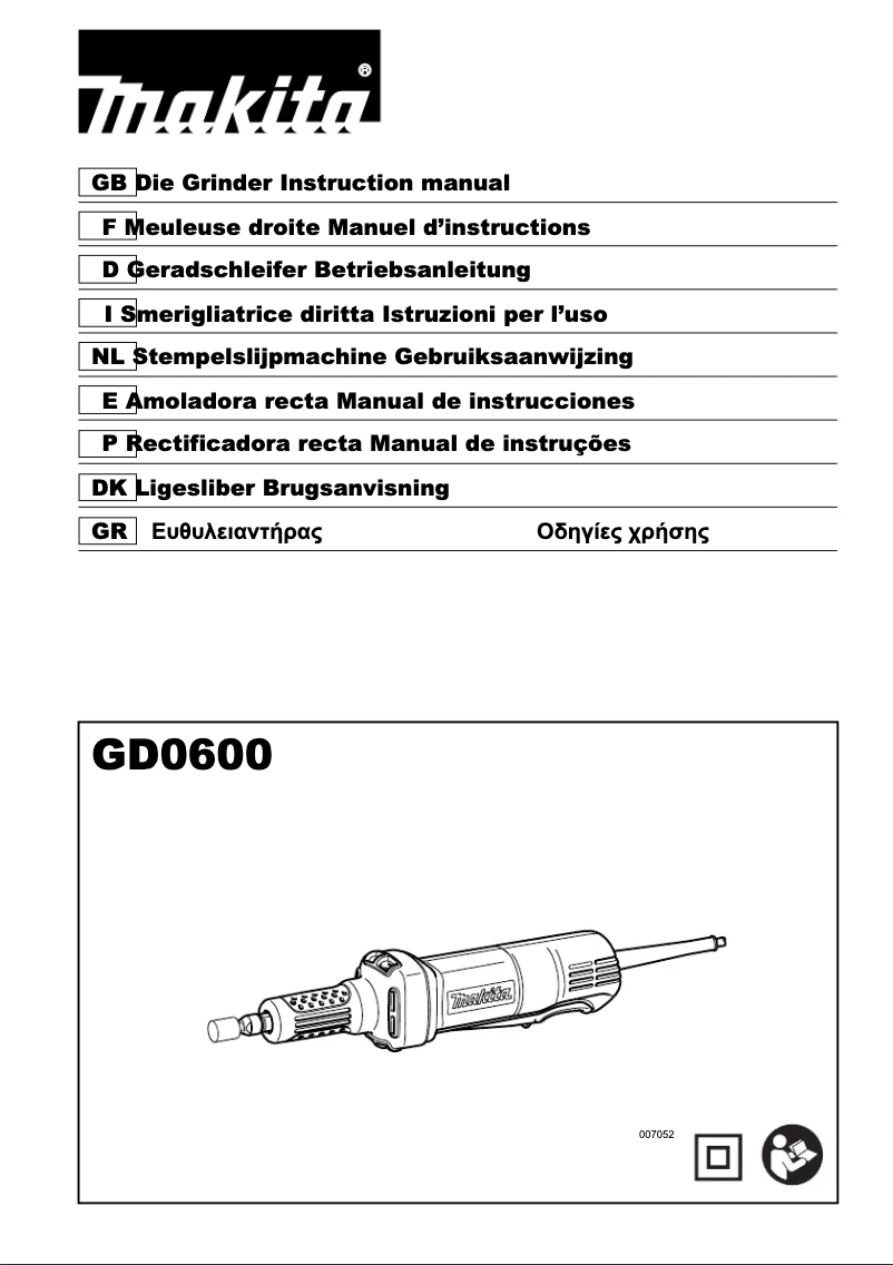 First page image of the manual for GD0600