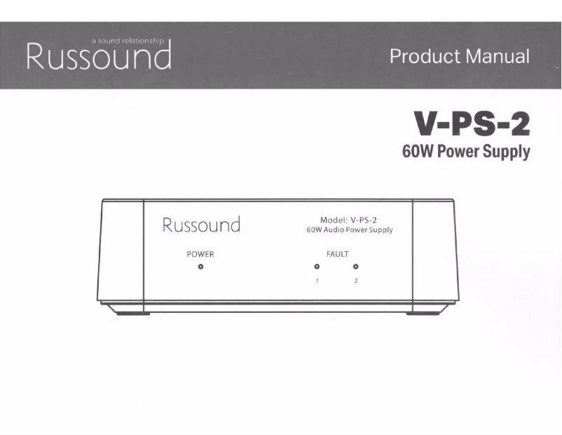 First page image of the manual for V-PS-2
