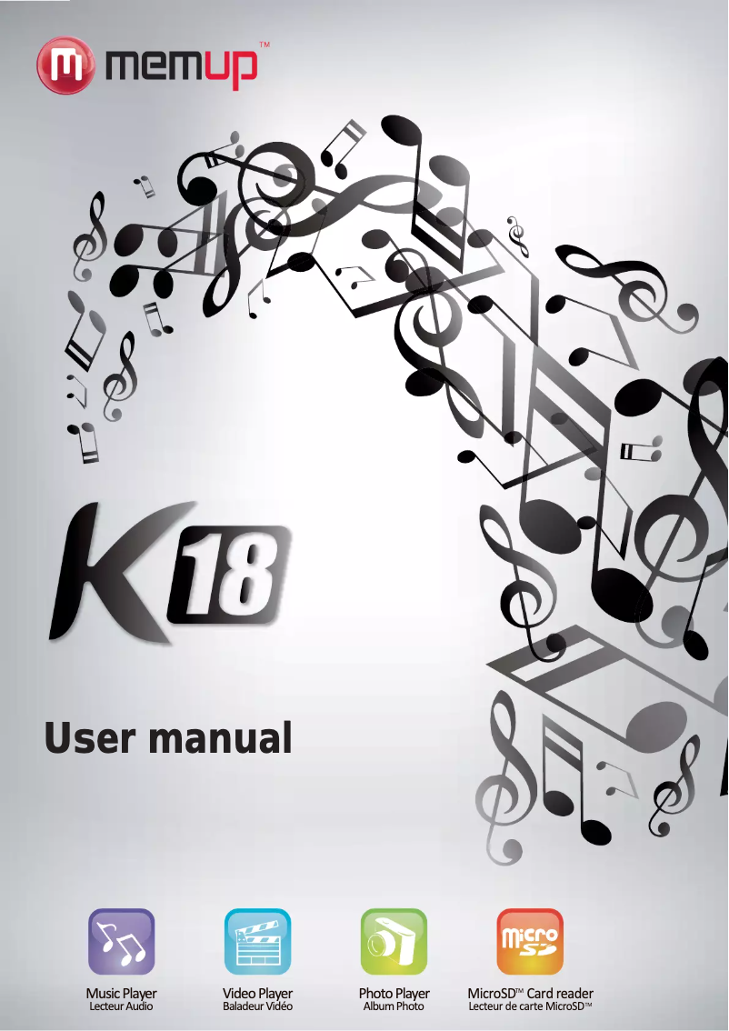 First page image of the manual for K18