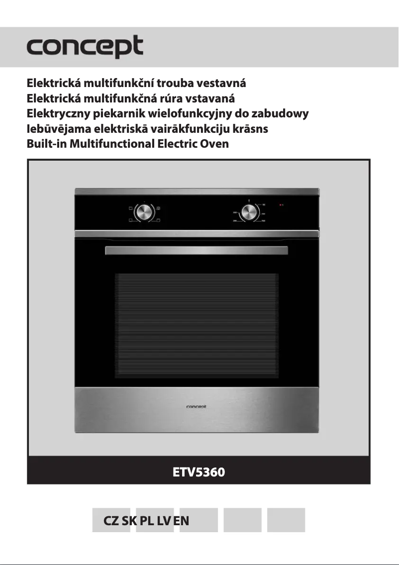 Page 1 of the manual User Manual Concept ETV5360