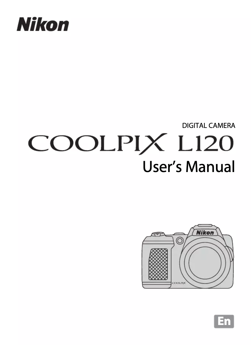 First page image of the manual for Coolpix L120