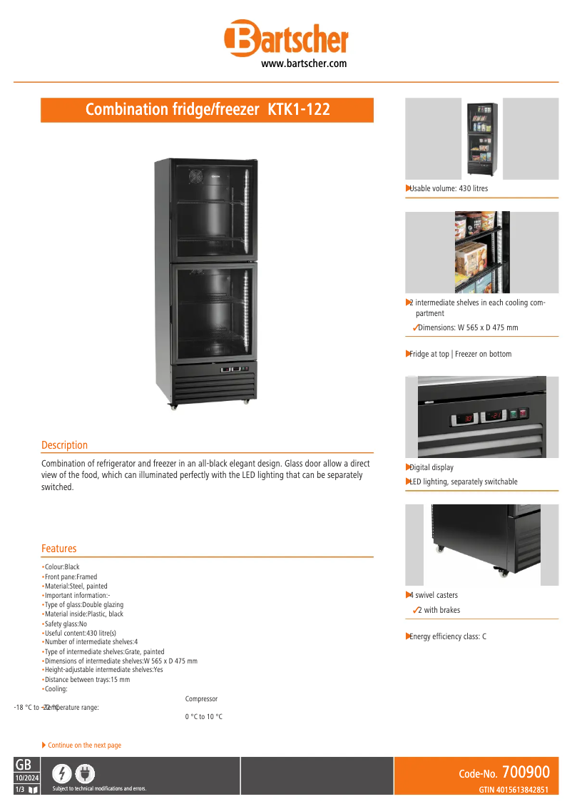 Image de la première page du manuel de l'appareil KTK1-122