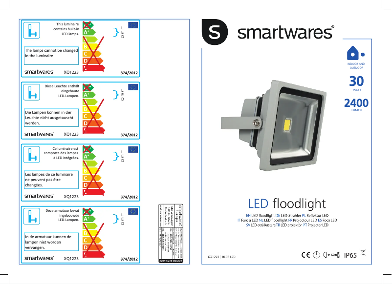 Page 1 of the manual User Manual Smartwares 10.051.70