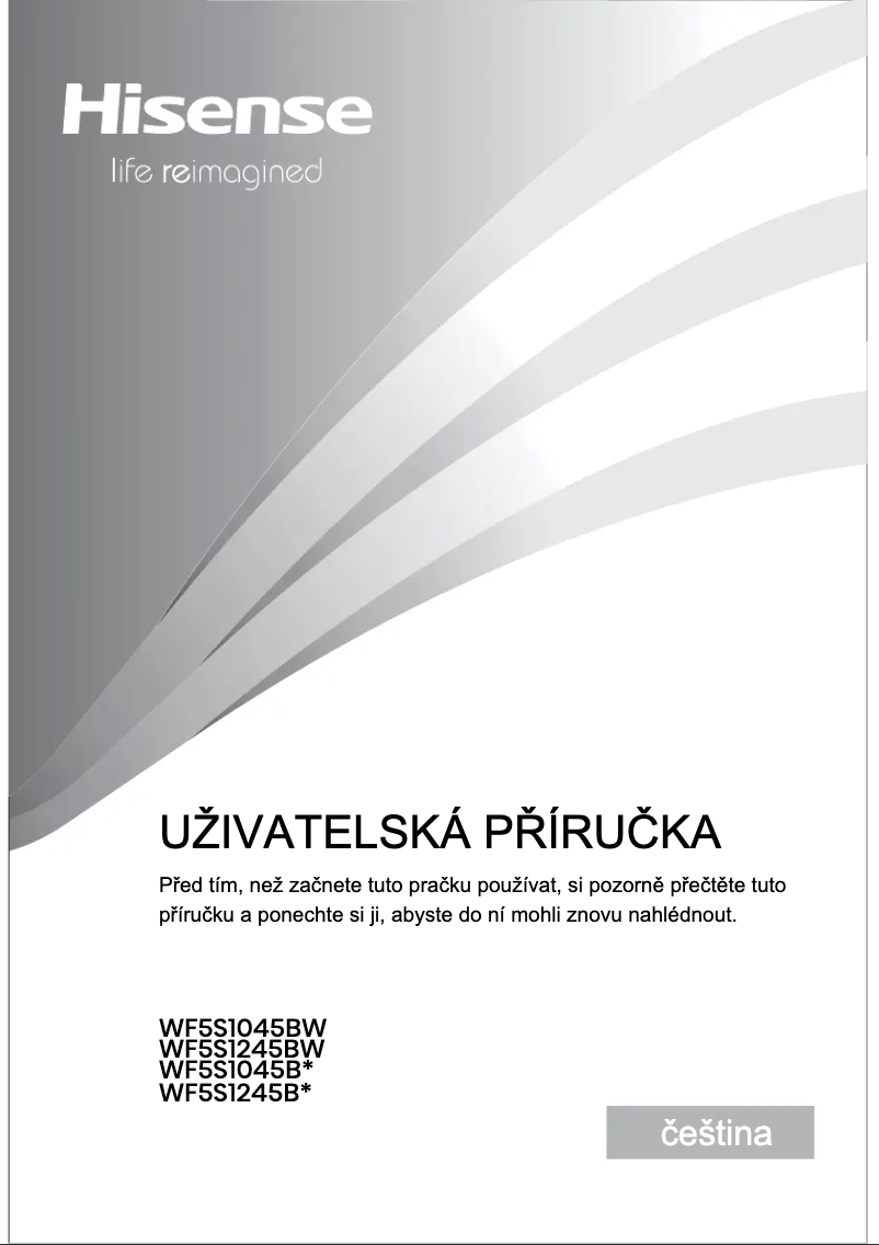 First page image of the manual for WF5S1245BW