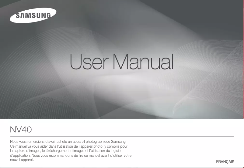 First page image of the manual for NV40