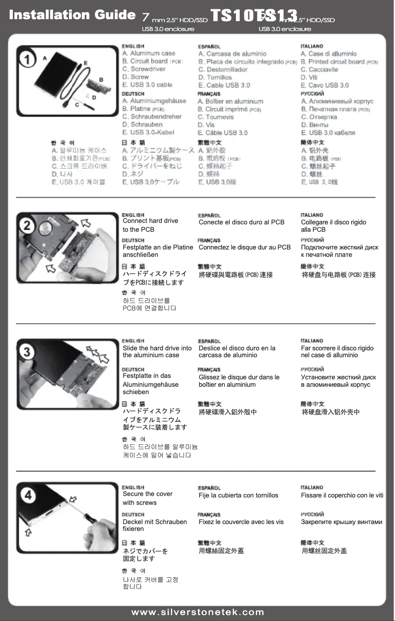 First page image of the manual for TS10