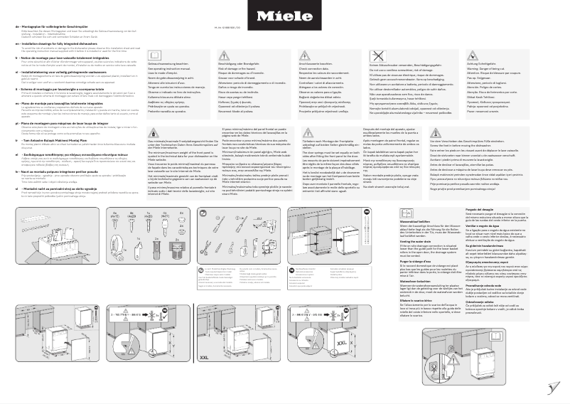 Page 1 of the manual Instructions / Assembly Miele G 5350 SCVi Active Plus