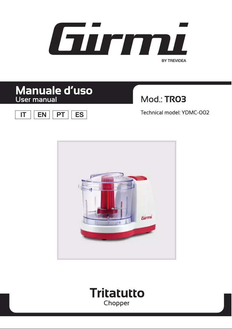 Page 1 of the manual User Manual Girmi TR03