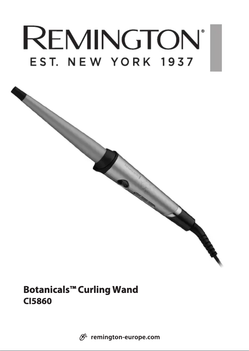 Page 1 of the manual User Manual Remington Botanicals CI5860