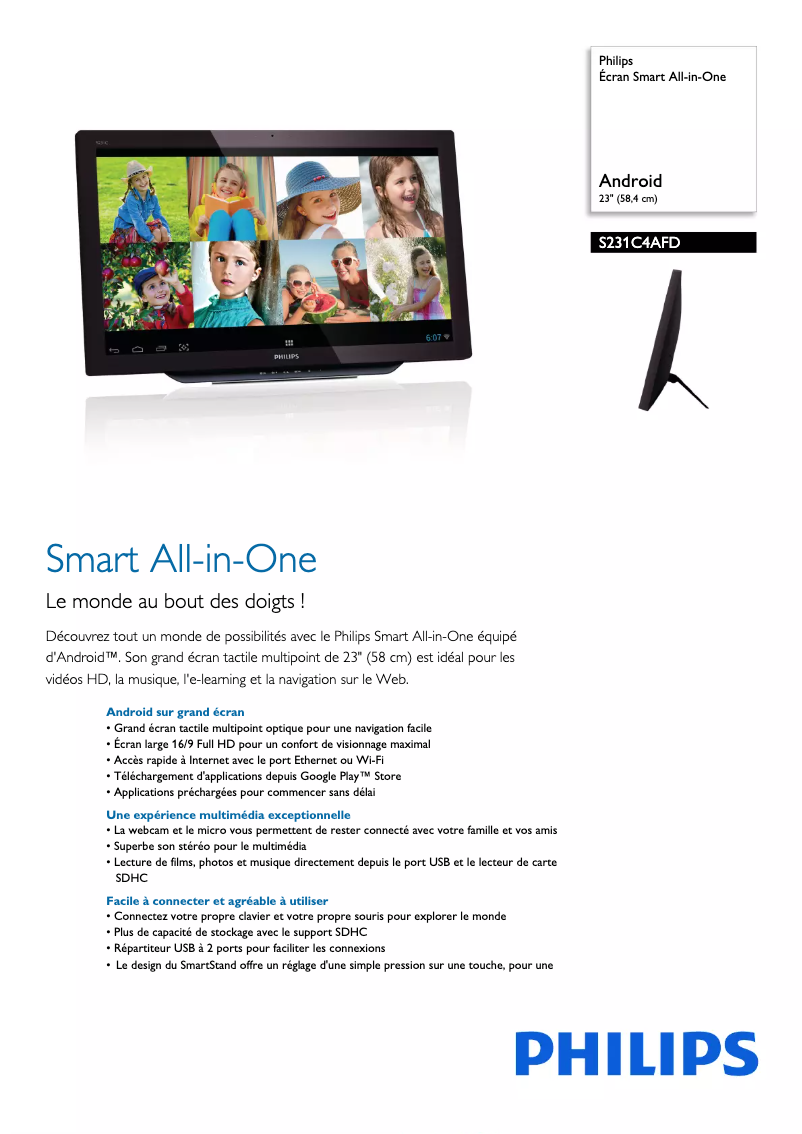 First page image of the manual for S231C4AFD