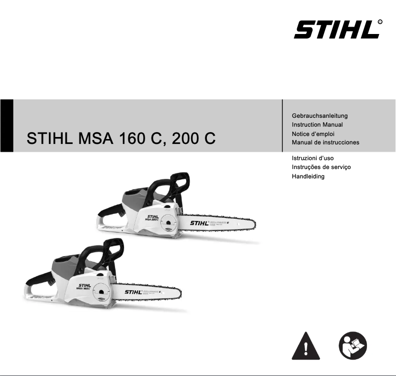 Page 1 of the manual User Manual Stihl MSA 160 C