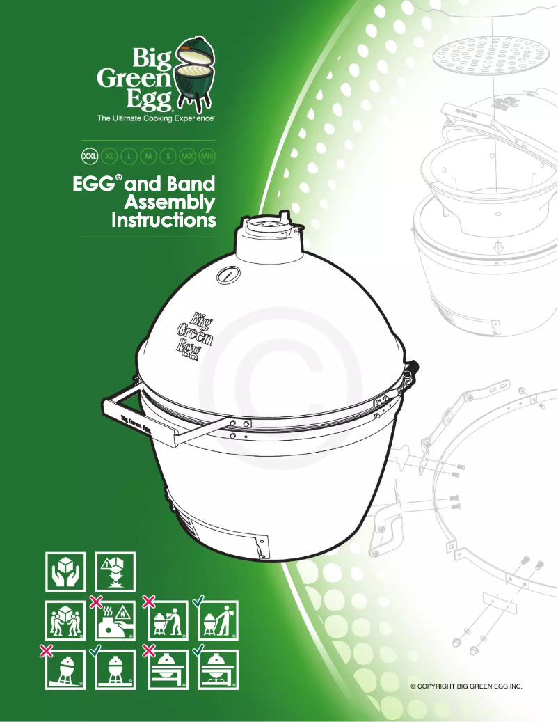 Page 1 of the manual User Manual Big Green Egg Medium