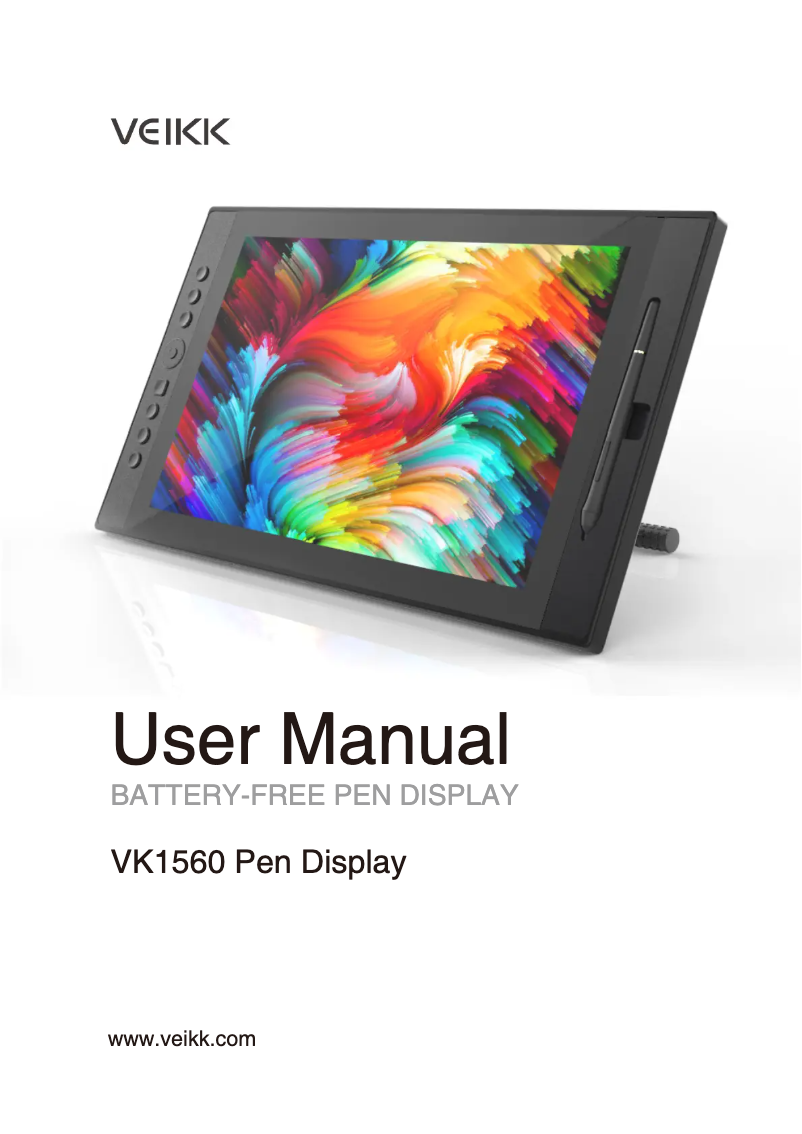 Page 1 of the manual User Manual veikk VK1560