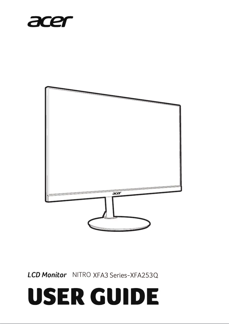 Page 1 of the manual User Manual Acer Nitro XFA253QZ