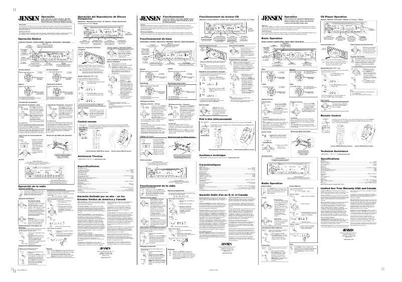 First page image of the manual for CD3010X