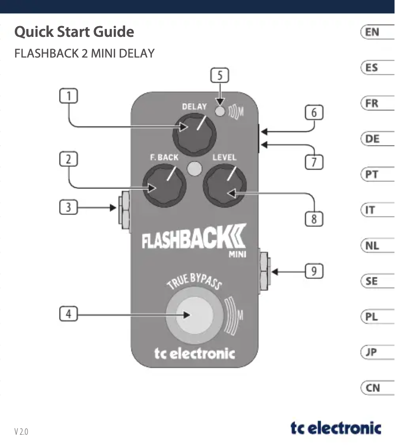 Page 1 of the manual User Manual TC Electronic Flashback 2 Mini Delay