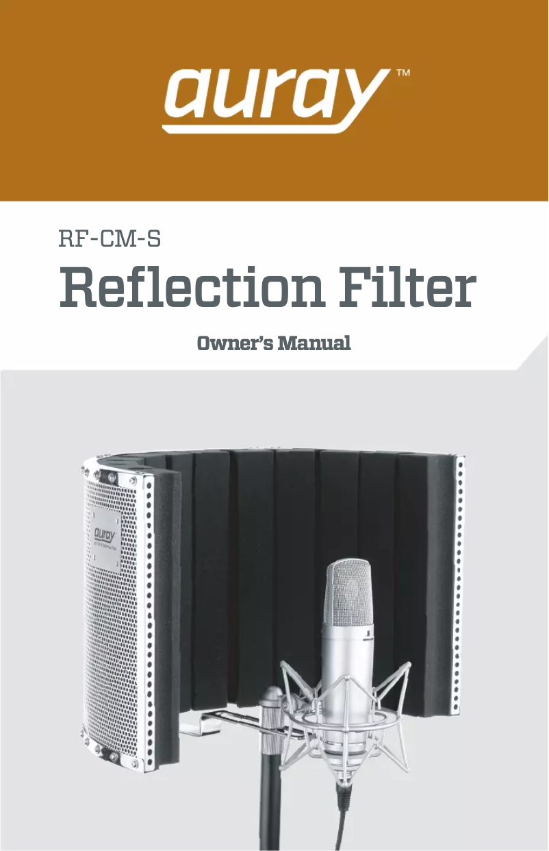 Page 1 of the manual User Manual Auray RF-CM-S