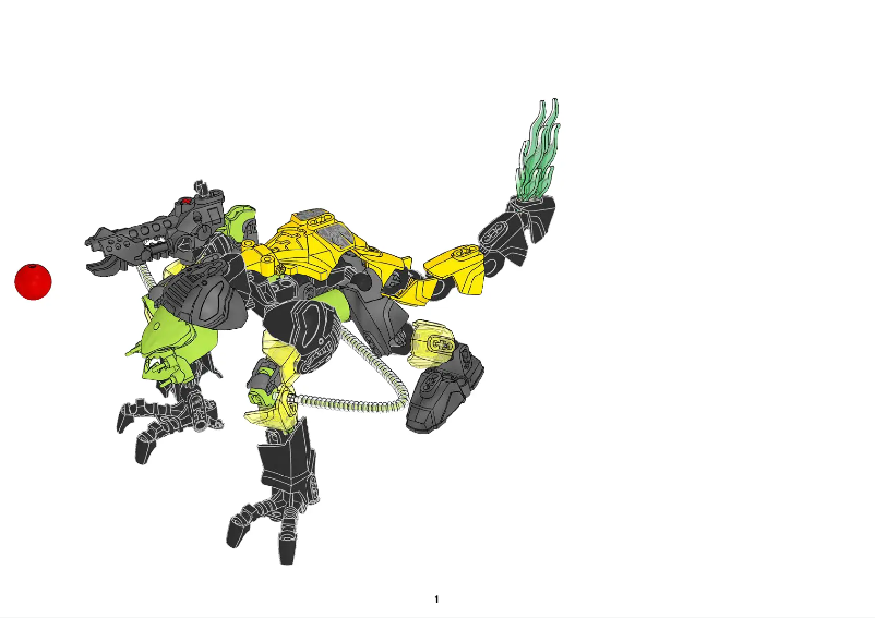 Page 1 of the manual User Manual Lego Hero Factory 6200