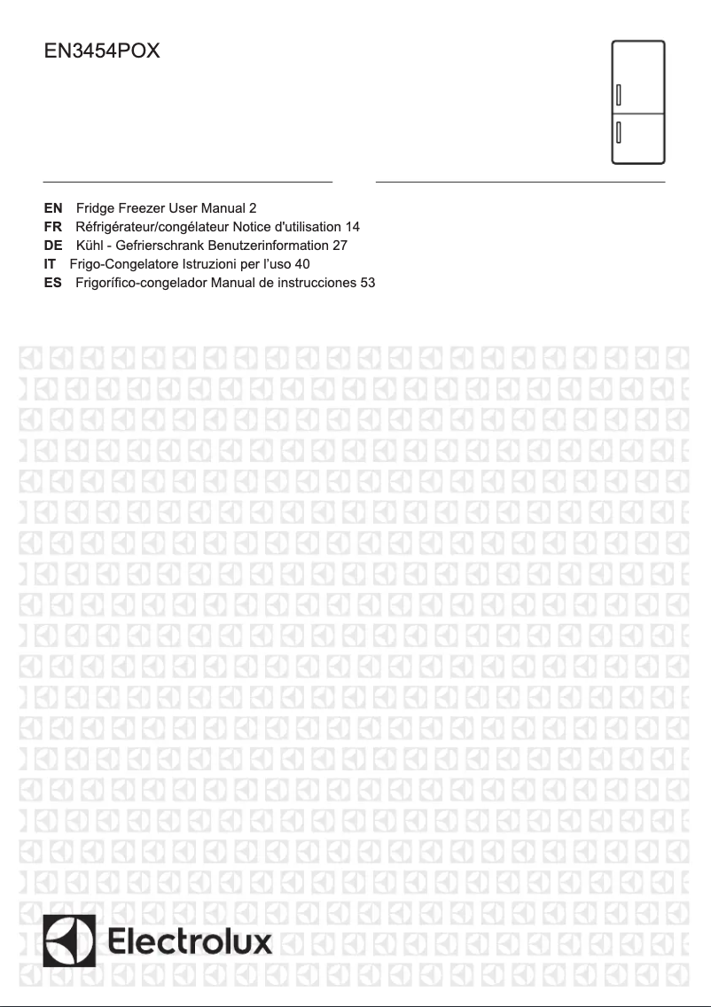 First page image of the manual for EN3454POX