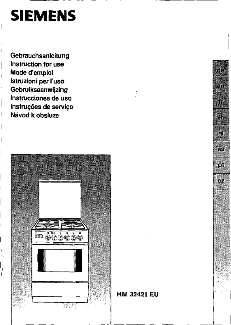 First page image of the manual for HM32421