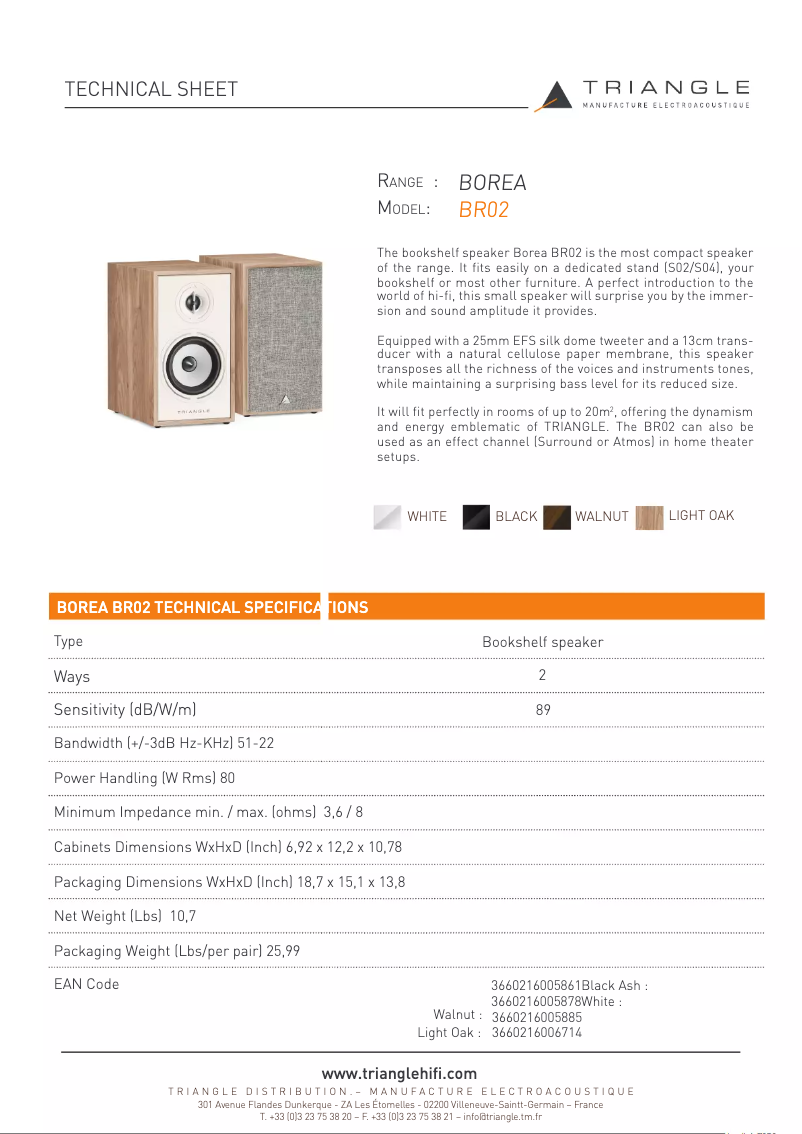 First page image of the manual for Borea BR02