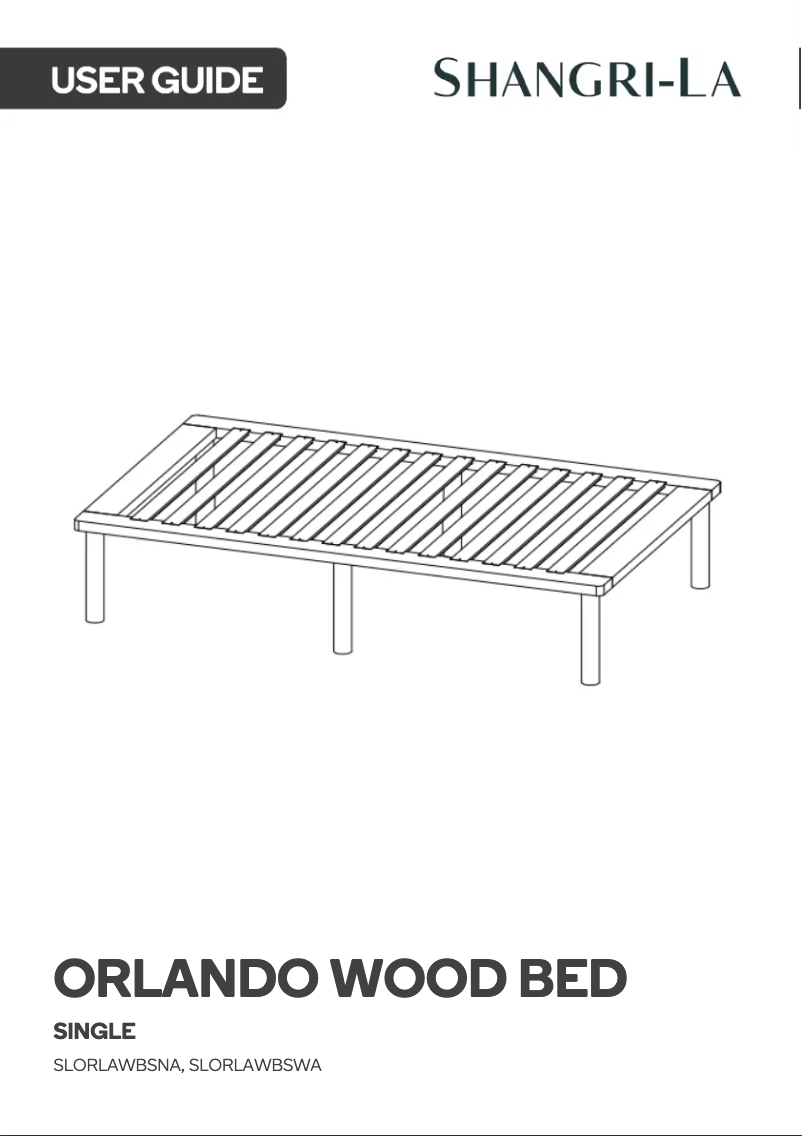 First page image of the manual for SLORLAWBSWA