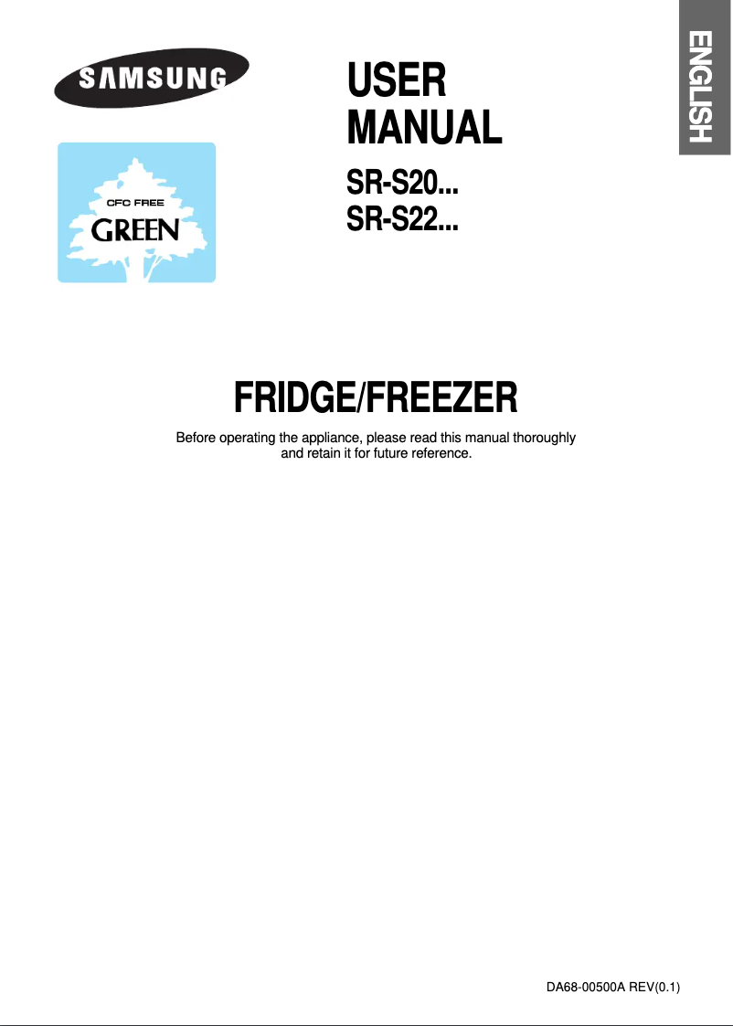 Page 1 of the manual User Manual Samsung SR-S24DTD