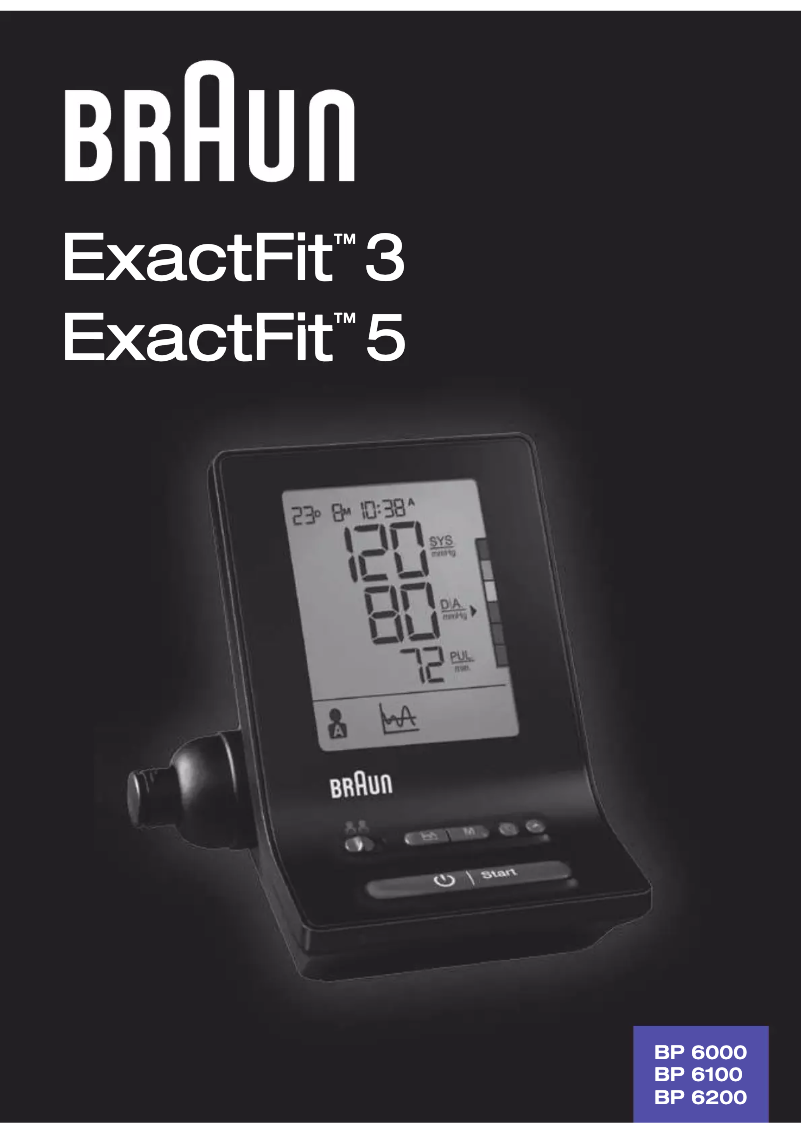 Page 1 of the manual User Manual Braun ExactFit 3 BP6000
