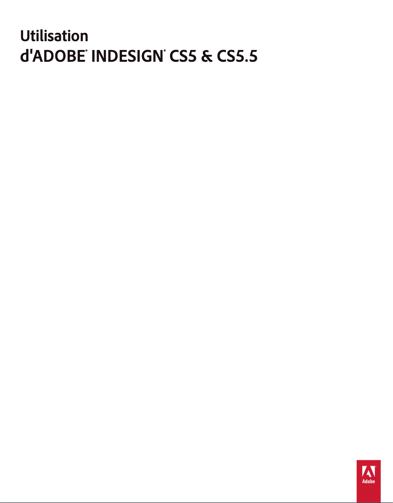 First page image of the manual for InDesign CS5
