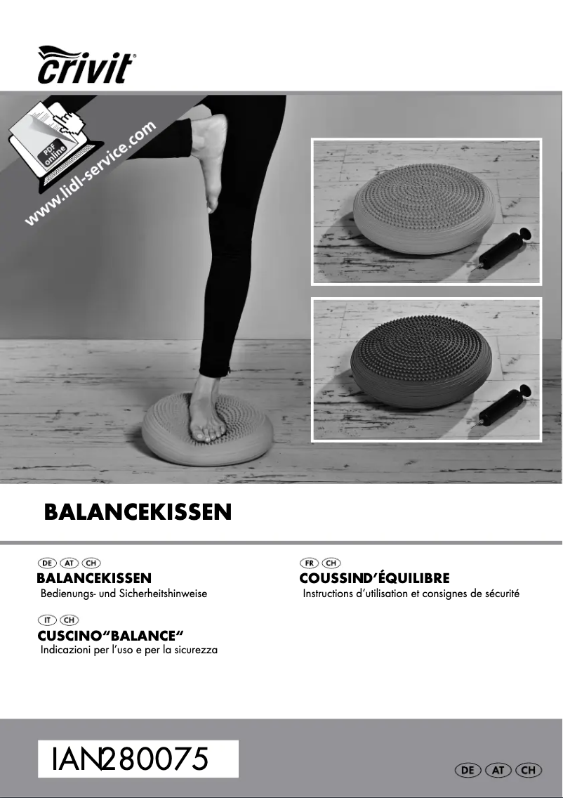 First page image of the manual for HG00103A