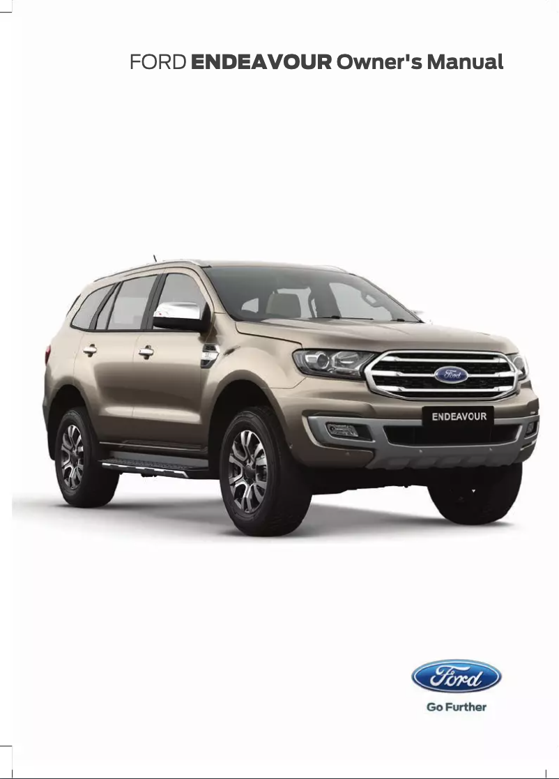 Page 1 of the manual User Manual Ford Endeavour (2019)