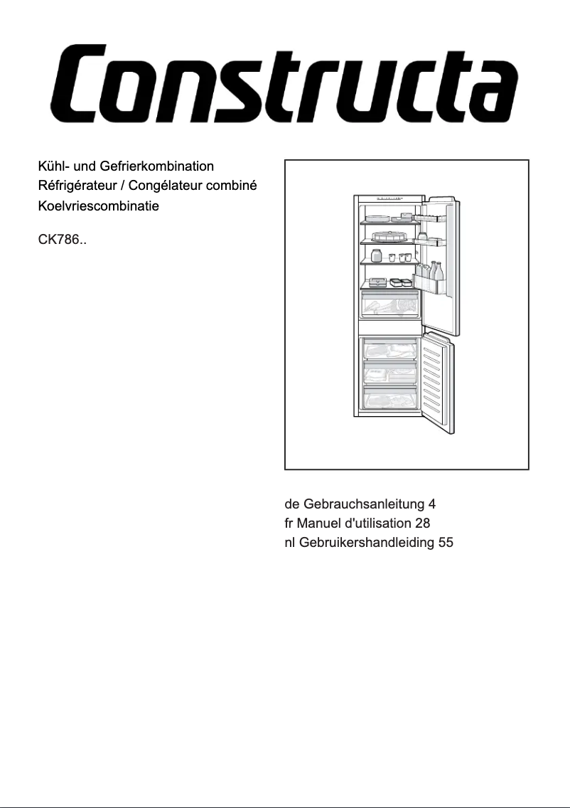 First page image of the manual for CK786EFE0