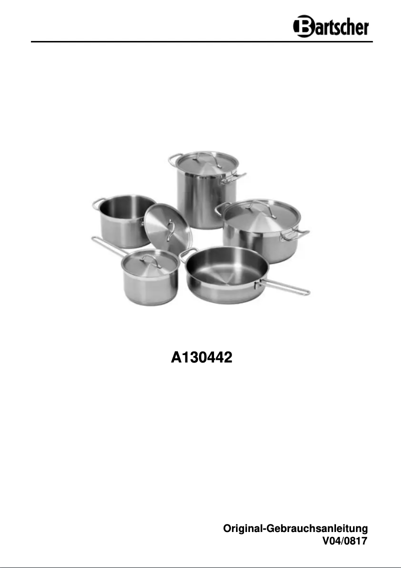 First page image of the manual for A130442