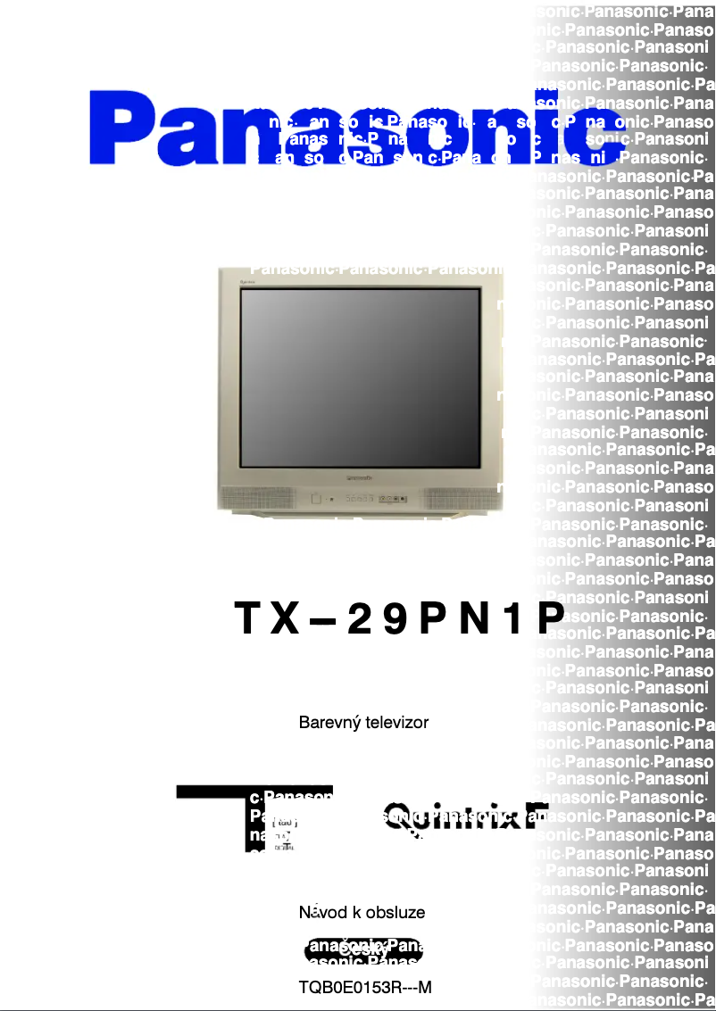 Page 1 of the manual User Manual Panasonic TX-29PN1P