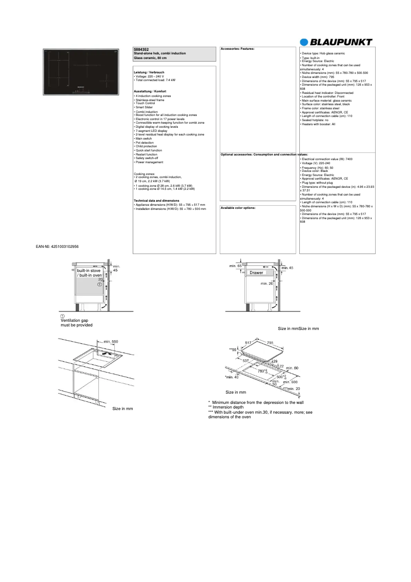 First page image of the manual for 5II 84352