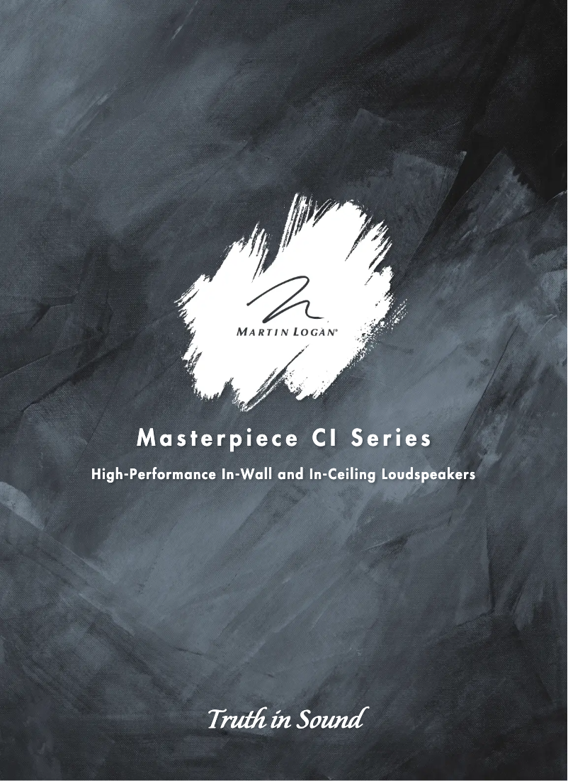 Page 1 of the manual Brochure Martin Logan Icon 3XW