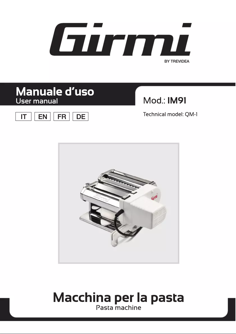 First page image of the manual for IM91