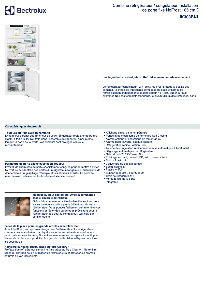 First page image of the manual for IK303BNL