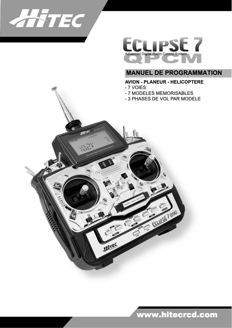 First page image of the manual for Eclipse 7