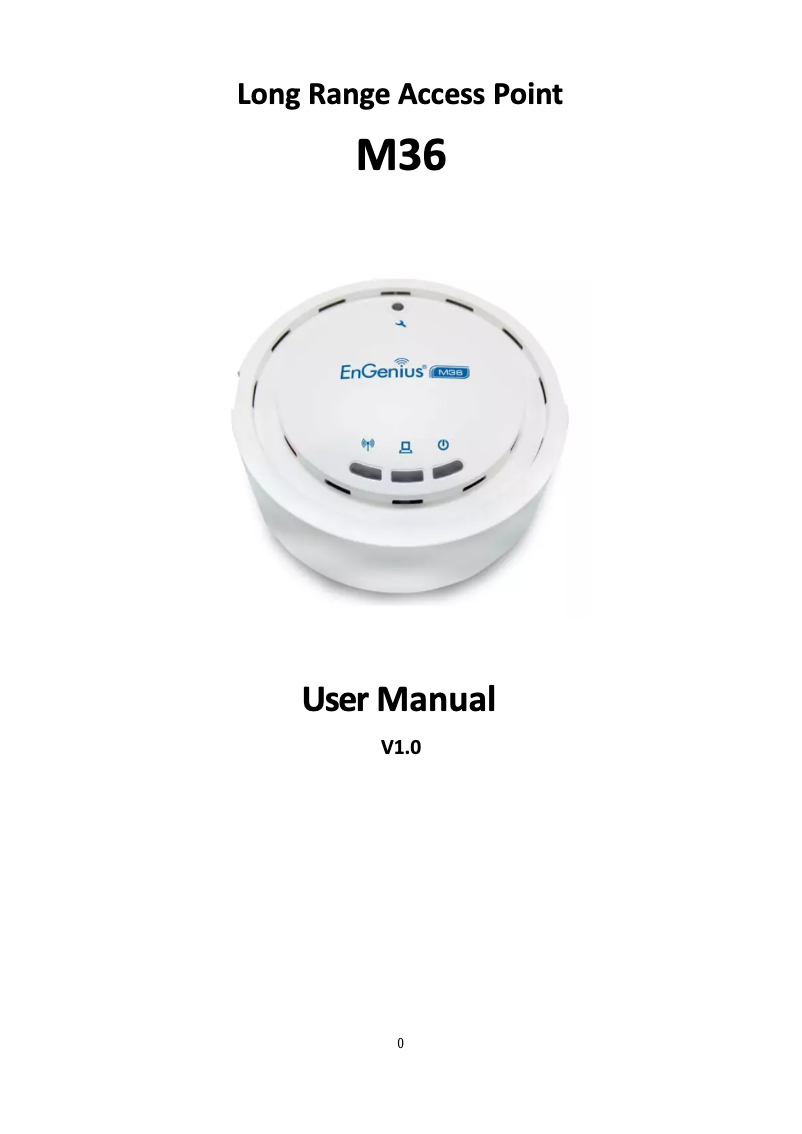 Page 1 of the manual User Manual EnGenius M36